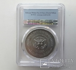 Серебряная, инагурационная медаль Президента Линдона Б Джонсона, фото №6