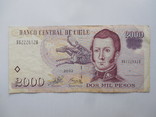 Чили 2000 песо 2002 год, фото №2