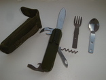 Армейский складной нож + чехол для носки на поясе., фото №2