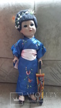 Кукла паричковая красивая гейша в родной коробке клеймо, фото №13