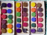 Краски акварельные 12цветов 1991год чёрная 10 ящиков по 127упаковок., фото №2