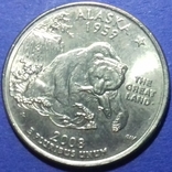 США 25 центів  Аляска Р, фото №2