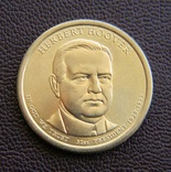США 1 доллар 2014 г Герберт Гувер 31-й президент, ролловый, фото №2