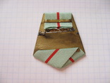 Колодка из латуни, двухслойная,  с лентой к медали  Партизану Ов I ст, photo number 3