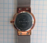 Skagen 358SRSC Steel Mesh дамские, позолота + Swarovski, фото №3