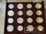Олимпиада 1980 серебро СССР набор монет в футляре сертификат, фото №4