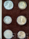 Олимпиада 1980 серебро СССР набор монет в футляре сертификат, фото №8