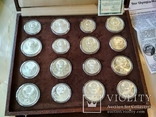 Олимпиада 1980 серебро СССР набор монет в футляре сертификат, фото №10