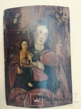 Народная икона Богородица большого размера. 53,5х37см., фото №6