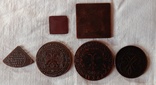 Набор редких монет полуполтина и тд, 1 и 5 копеек платы 1726 г. Копии., фото №3