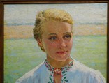 Картина Портрет Украинки, холст, масло. Размер 73 х 58 см.., фото №4