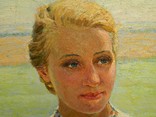 Картина Портрет Украинки, холст, масло. Размер 73 х 58 см.., фото №6