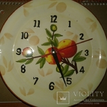 Часы с тарелочкой на кухню., фото №2
