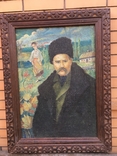 Портрет Т.Шевченко в старой резной раме, фото №2