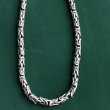 Массивная серебряная цепь 92 грамм «лисий хвост», фото №11
