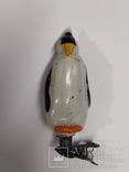 Ёлочная игрушка пингвин на прищепке, фото №3