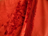 Скатерть бордовая плотная бархат, фото №4