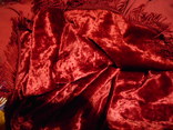 Скатерть бордовая плотная бархат, фото №2