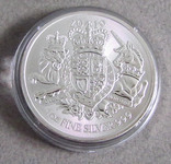 2019 Великобритания 2 фунта "Герб Великобритании" Серебро 1 унция, фото №6