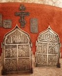 Складень Двунадесятые праздники, иконка, крест, фото №3