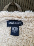 Куртка теплая. Пальто H&amp;M вельвет мех на рост 146(10-11 лет), фото №9
