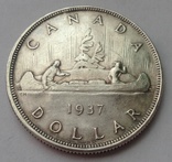 1 доллар 1937г. Канада, фото №2