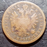 Австрия 1 крейцер 1860 год  Метка монетного двора А  Видень.  (494), фото №3