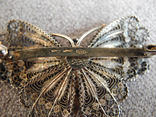 Сканевая брошь бабочка (серебро 925 пр, вес 10 гр), фото №5