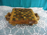 Шахматный столик миниатюрный ручной работы, фото №4
