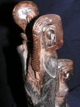 Деревянная фигурка " Семья Массаи" , 60-е, Кения., фото №8