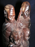 Деревянная фигурка " Семья Массаи" , 60-е, Кения., фото №9
