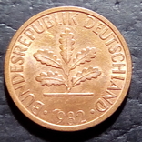 Германия 1 пфенинг 1982 год Метка монетного двора (F) Штутгарт  (498), фото №3
