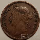 Стрейтс-Сетлментс 1 цент 1891 год, фото №2
