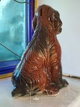 Собака щенок сеттер большая коллекционная копилка 31 см, фото №9