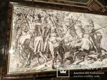 Рыцарские будни графика 75 на 38 см картина в раме под стеклом, фото №3