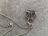Цепочка с кулоном в эмалях Весы (серебро 925 пр, вес 6,6 гр), фото №5