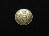 100 франков 1904 года Монако UNC золото 32,25 гр. 900', фото №7