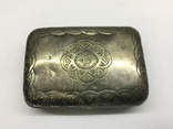 Табакерка серебро 84 именник АС годовик 1877 Москва 64,7 гр, фото №4