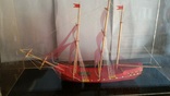 Кораблик, корабль декоративный в прозрачном футляре, фото №6