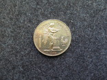 100 франков 1909 года Ангел Франция золото 32,23 гр. 900', фото №2