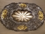 Фруктовница ,серебро, амальгамная позолота, Рококко, начало 20- века, фото №2