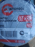 Изолента синяя INTERTOOL 25 м, фото №2