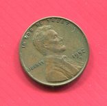 США 1 цент 1952 ,,D,, Пшеничный, фото №2