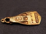 Ласта подводника бронза кулон брелок коллекционная миниатюра большая, фото №2