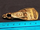 Ласта подводника бронза кулон брелок коллекционная миниатюра большая, фото №7