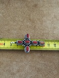 Подвеска крест с кораллом (серебро 800 пр, вес 14,6 гр), фото №6