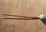 Шпилька с натуральным нефритом, XIX век., numer zdjęcia 2