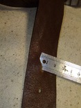 Кожаный пояс с пряжкой трезуб-спичечница, фото №6