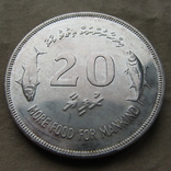 Мальдивы 20 руфий 28.3 грамм, фото №4