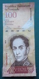  Венесуела 100 боливарес  2015 UNC, фото №2